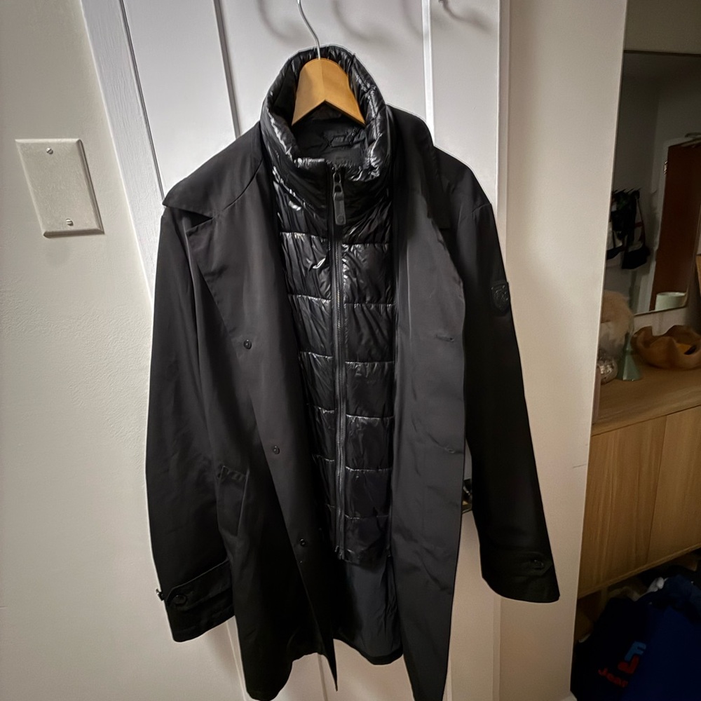 RUDSAK Men's Black Trench Coat - Picture 2 of 4